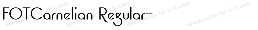 FOTCarnelian Regular字体转换